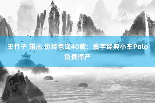 王竹子 露出 历经色泽40载：寰宇经典小车Polo负责停产